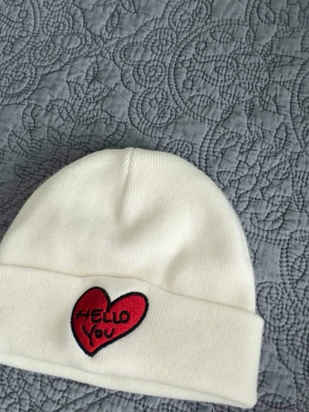 White beanie